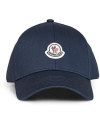 Moncler - Cotton Gabardine Baseball Cap - Lyst