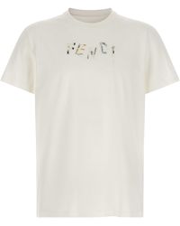 Fendi - Logo Embroidery T-Shirt - Lyst