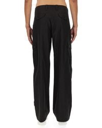 Dolce & Gabbana - Wide Leg Pants Cotton Trousers - Lyst
