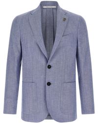 Pal Zileri - Brera Blazer Wool Cotton Linen - Lyst