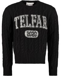 Telfar Cable Knit Pullover - Black