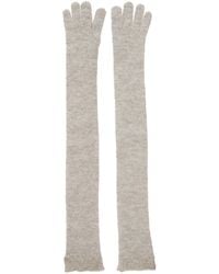 Brunello Cucinelli - Brunello Cucinelli Sequin-Embellished Mohair-Wool Blend Gloves - Lyst