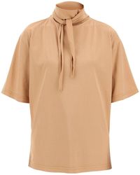 Lemaire - High Neck Short Sleeved T-Shirt - Lyst