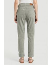 Brunello Cucinelli - Sage Cotton Relaxed Fit Trousers - Lyst