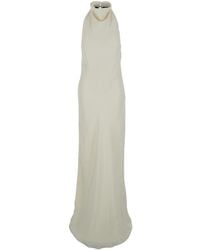 ROTATE BIRGER CHRISTENSEN - Crewneck Long Dress - Lyst