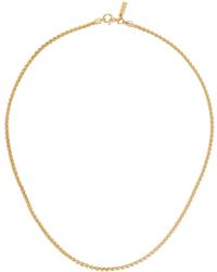 Hatton Labs Ssense Exclusive Gold Rope Chain Necklace in Metallic for
