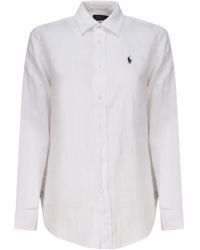 Polo Ralph Lauren - Shirt With Polo Pony Embroidery - Lyst