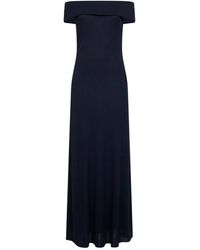 Alaïa - Fluid Jersey Off-The-Shoulders Long Dress - Lyst