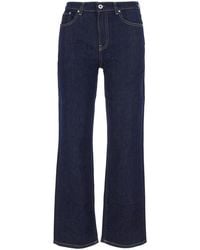 AG Jeans - Straight Jeans Brinley Mid Rise Cotton - Lyst
