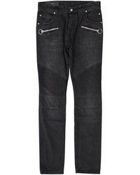 Balmain - Cotton Slim Denim Jeans - Lyst