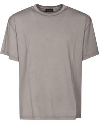Roberto Collina - Round Neck Plain T-Shirt - Lyst