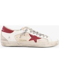 Golden Goose - Deluxe Brand Super-Star Leather Sneakers - Lyst