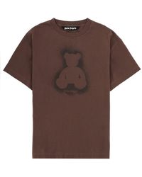 Palm Angels - T-Shirt Bear Cotton T-Shirts - Lyst