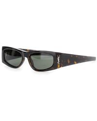 Saint Laurent - 'Ysl Sl M140' Sunglasses With Cassandre - Lyst