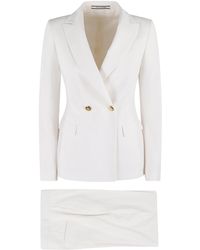 Tagliatore - Double-Breasted Blazer And Straight-Leg Trousers Set - Lyst