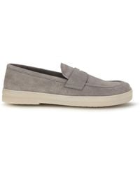 Prada - Suede Loafers - Lyst