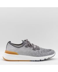 Brunello Cucinelli - And Canvas Sneakers - Lyst