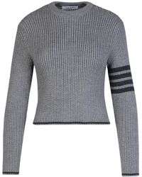 Thom Browne - 4 Bar Virgin Wool Sweater - Lyst