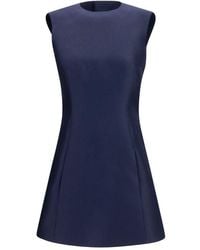 Balenciaga - Blue Wool Oves Aries Casual Dress - Lyst
