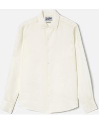 MC2 Saint Barth - Cream Raphael Shirt Pure Linen - Lyst