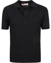 Orlebar Brown - Horton Tile Knit Polo Shirt - Lyst