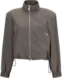 The Attico - Wool-Blend Bomber Jacket - Lyst