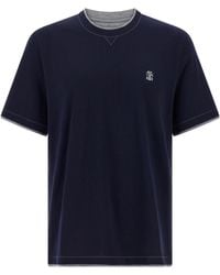 Brunello Cucinelli - Cotton T-Shirt - Lyst
