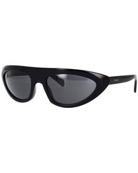 Celine - Sunglasses Geometric Full Rim, Shiny Frame And Smoke Lens Cl40261I01A - Lyst