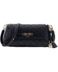 Guess - Guess Logo-Embossed Polyurethane Crossbody Bag - Lyst