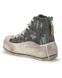 R13 - High Top Sneakers- Check/ Upper: Polyurethane - Lyst