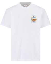 CASABLANCA - Flower Court Icon T-Shirt - Lyst