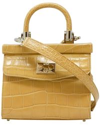 Rodo - Sahara Croco Leather Paris Handbag - Lyst