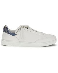 Burberry - Set Leather Sneakers - Lyst