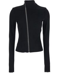 Rick Owens - 'Gary' Jacket With High Neck And Asymmetric Zip Closure - Lyst