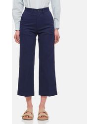 Polo Ralph Lauren - Wide Leg Chino Cropped Pants - Lyst