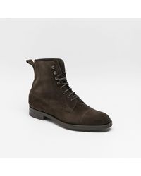 Edward Green - Galway Mocca Suede Derby Boot - Lyst
