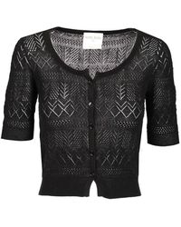 Forte Forte - Openwork Cardigan - Lyst