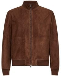 Salvatore Santoro - Cookie Suede Bomber Jacket - Lyst