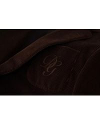 Dolce & Gabbana - Corduroy Slim Fit Coat Dg Logo Blazer Cotton Clothing - Lyst