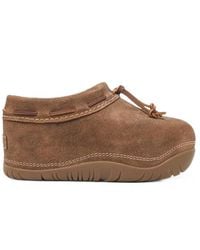 UGG - Leather-Lace Platform Slippers - Lyst
