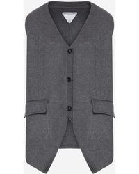 Bottega Veneta - Multi-Layered Wool Vest - Lyst