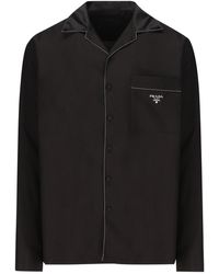 Prada - Long-sleeved Buttoned Shirt - Lyst