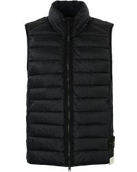 Stone Island - Nylon Feather Padded Vest - Lyst