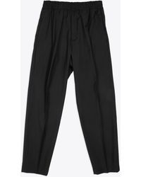 Briglia 1949 - Pantalone Wool Tailored Pant With Elastic Waistband - Lyst