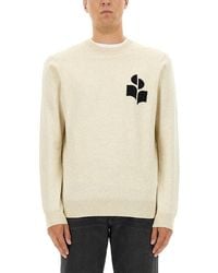 Isabel Marant - Jersey With Logo Cotton Jumpers - Lyst