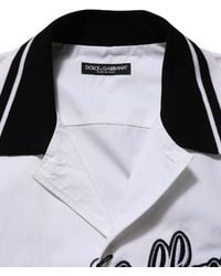 Dolce & Gabbana - Logopatch Cotton Baseball Casual Shirt - Lyst