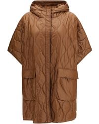 Woolrich - Quilted Urban Light Nylon Cape Jacket - Lyst