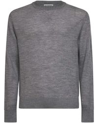 Jil Sander - Wool Knit Monogram Crewneck Sweater - Lyst