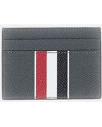 Thom Browne - Double Sided Card Holder W/ Rwb Stripe - Lyst