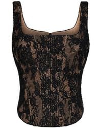 Self-Portrait - Lace Corset Top - Lyst